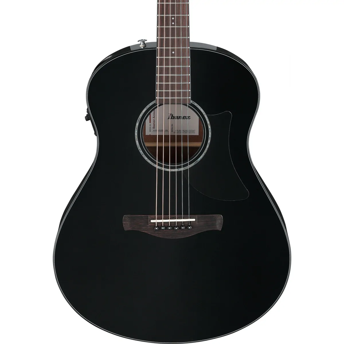 IBANEZ Ibanez AAM100E-BK Black High Gloss Gitara elektro-akustycza - zdjecie 4