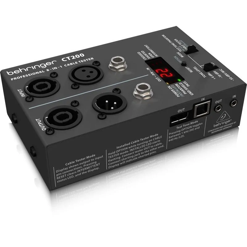Behringer Behringer CABLE TESTER CT200 - zdjecie 2