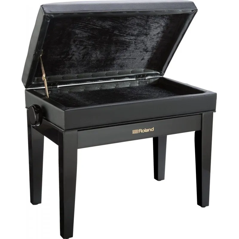 ROLAND Roland RPB-400PE ława do pianina czarny połysk regulowana ze schowkiem - zdjecie 2