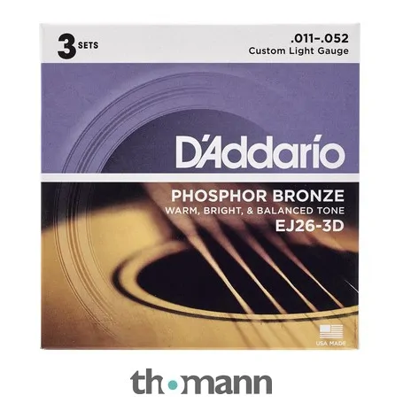D'ADDARIO D'Addario EJ26-3D 3pack 3-pak