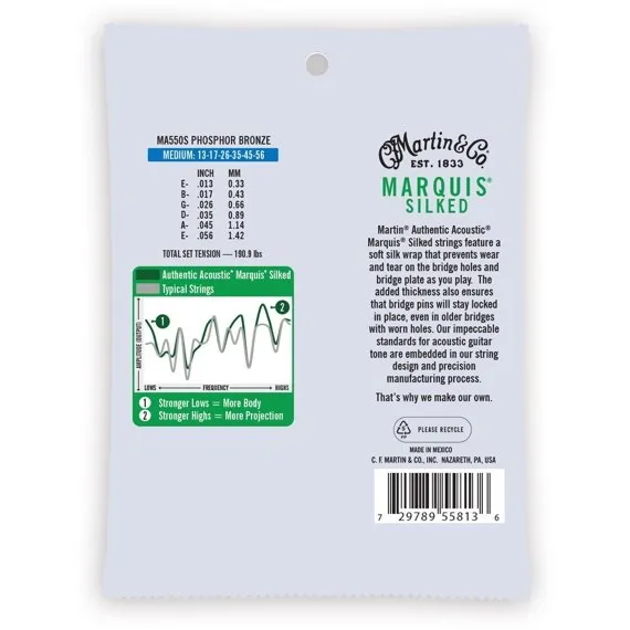 MARTIN Martin MA550S Authentic Marquis 13-56 phosphor bronze - zdjecie 2