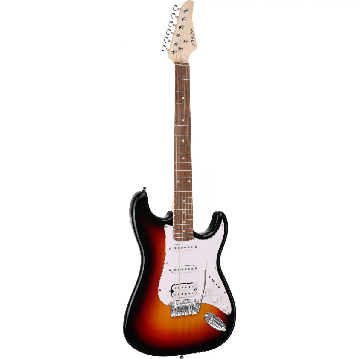 Arrow Arrow Tonecaster ST 211 Tobacco Burst Rosewood/White gitara elektryczna - zdjecie 2