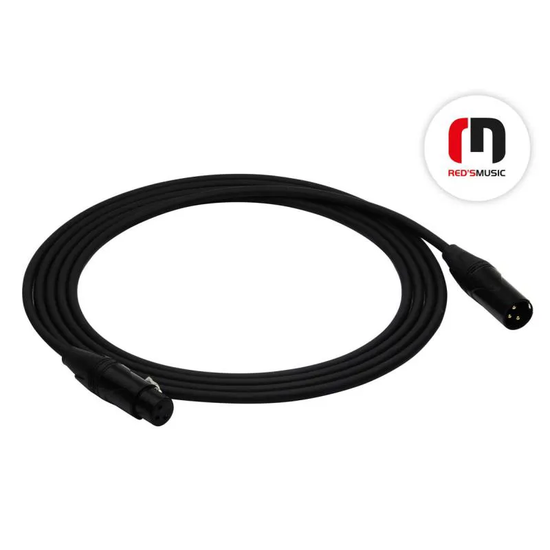 Red's Music REDS MUSIC XLR M - XLR F DX0130 BX 3m Kabel DMX