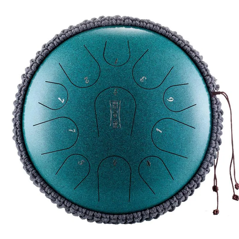 Hluru Hluru Tongue drum 11 ton 14" premium TB11-14-MineralGreen