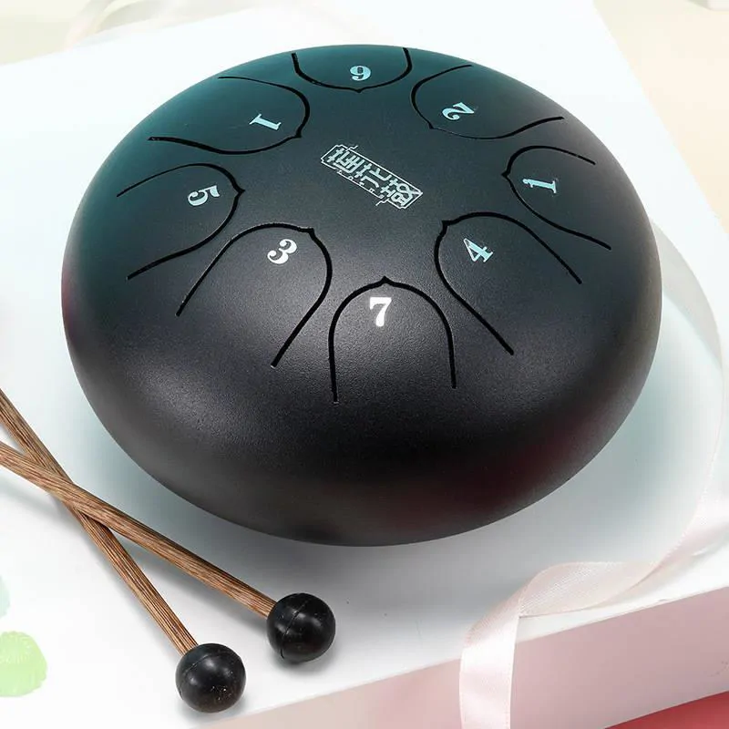 Hluru Hluru Tongue drum lotus 6 8 ton  TC8-6-inkblack - zdjecie 2