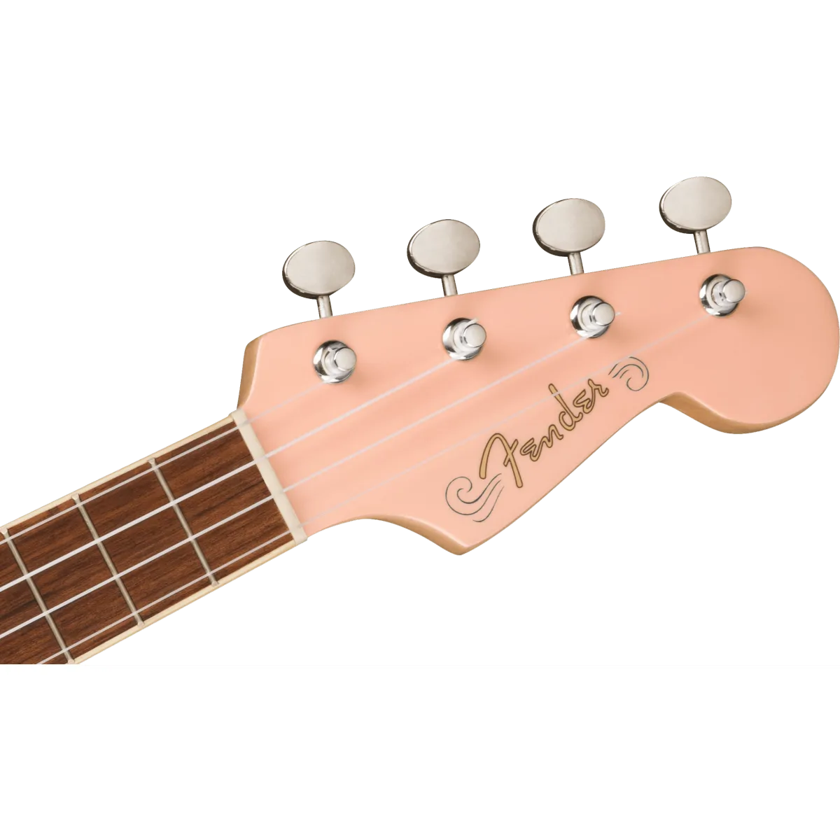 FENDER Fender Fullerton Jazzmaster Uke Walnut Fingerboard Tortoiseshell Pickguard Shell Pink - zdjecie 5