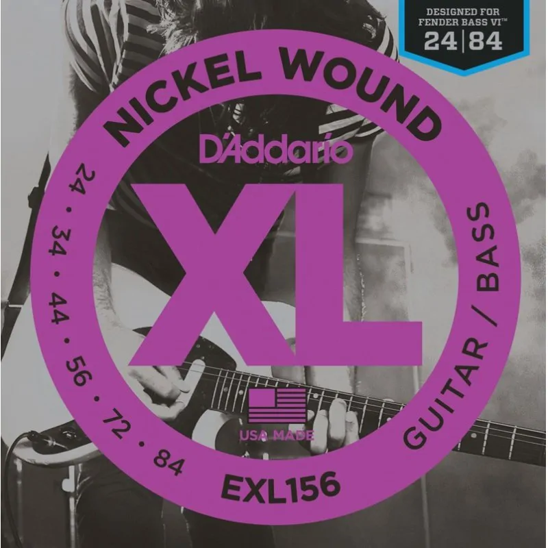 D'ADDARIO D'Addario EXL156 24-84 struny do Fender Bass VI