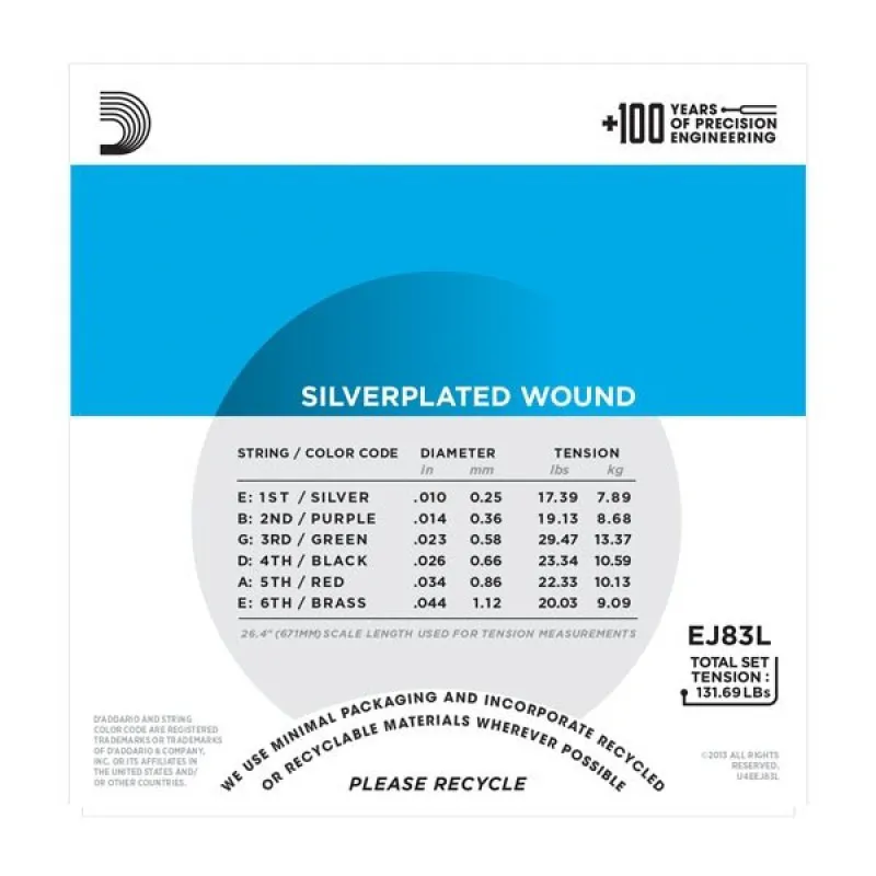 D'ADDARIO D'Addario EJ83L - Gypsy Jazz 10-44 - zdjecie 2
