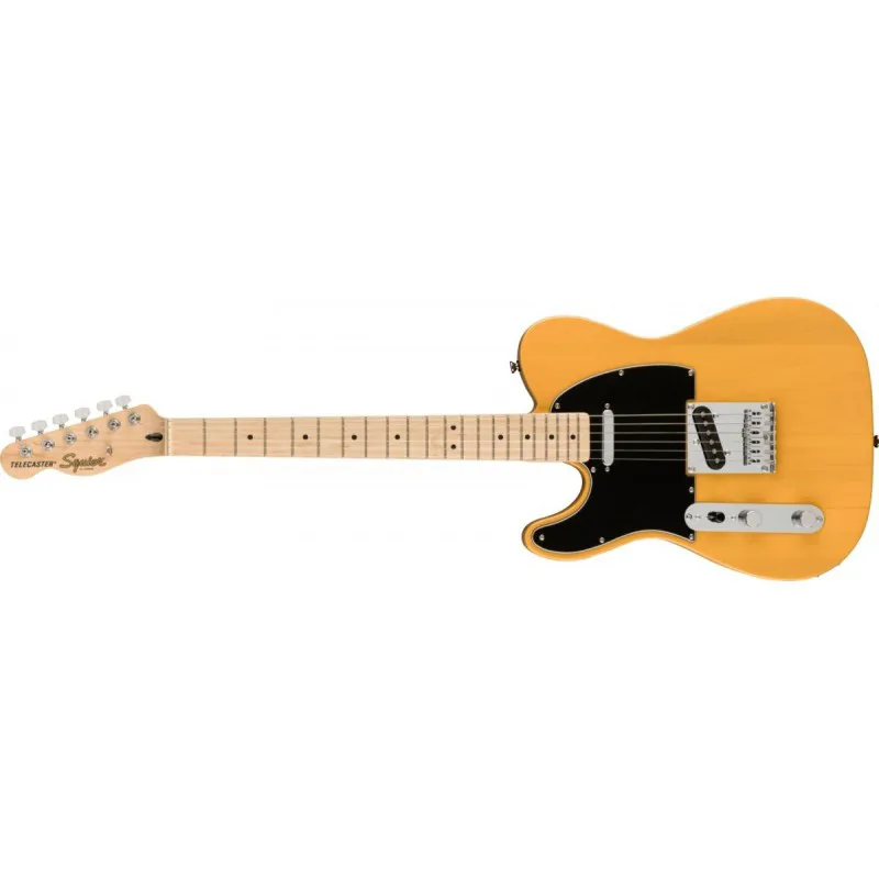 Squier Squier Affinity Telecaster Left Hand Maple Fingerboard Black PickGuard Butterscotch Blonde