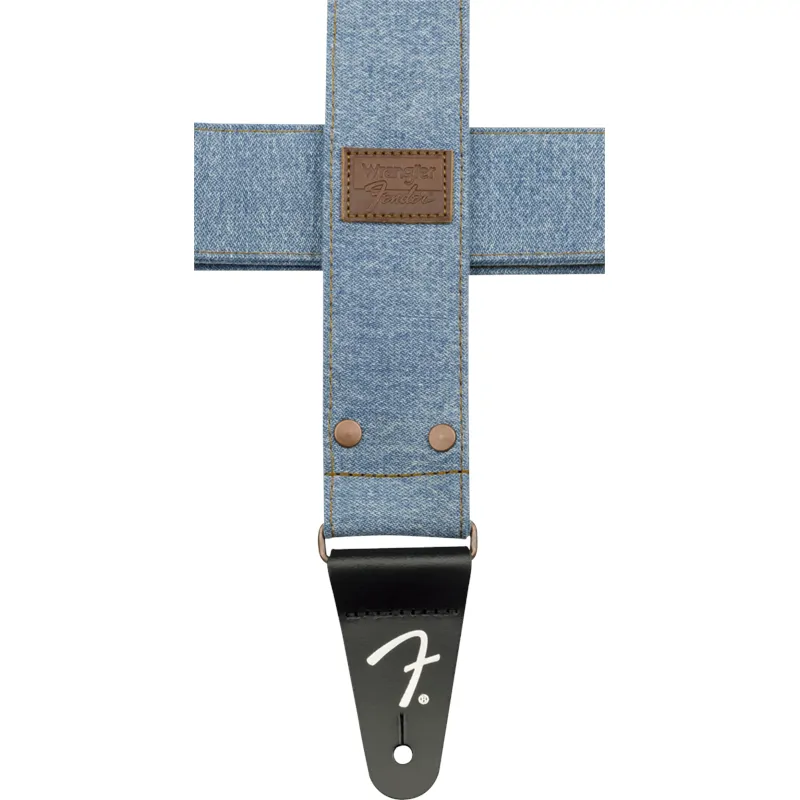 FENDER Fender x Wrangler Riveted Denim Strap Light Indigo - zdjecie 5