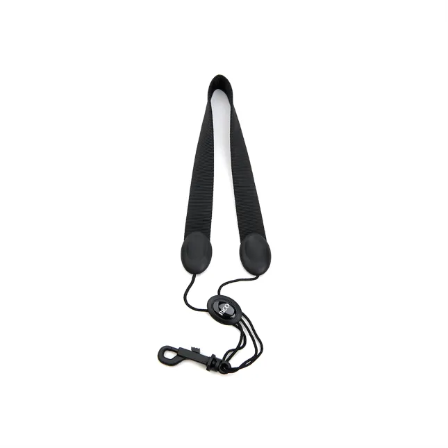 D'ADDARIO D'Addario Rico Saxophone Strap Soprano Alto Black Nylon Snap Hook pasek saksofonu - zdjecie 2