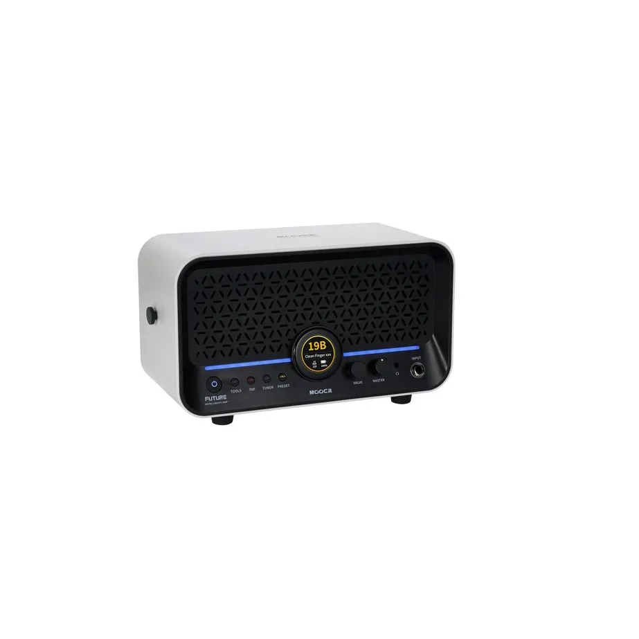 Mooer Mooer F15i Li Multi-Effects & Modeling Guitar Combo 2x 2" 15 Watt Snowfall White - zdjecie 3