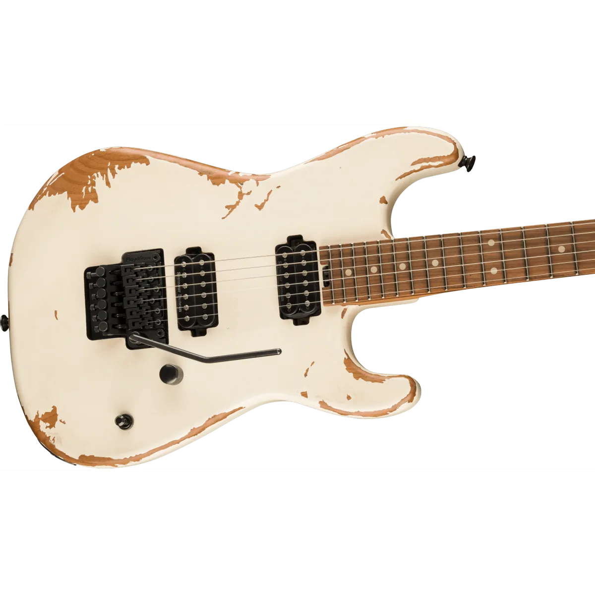 Charvel Charvel Pro-Mod Relic San Dimas Style 1 HH FR PF Pau Ferro Fingerboard Weathered White - zdjecie 4