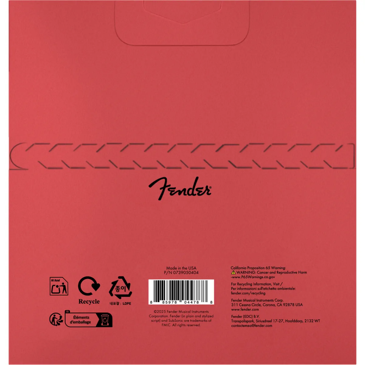 FENDER Fender SubSonic 9050CL Bass Strings Flatwound Stainless Steel Long Scale 45-105 - zdjecie 2