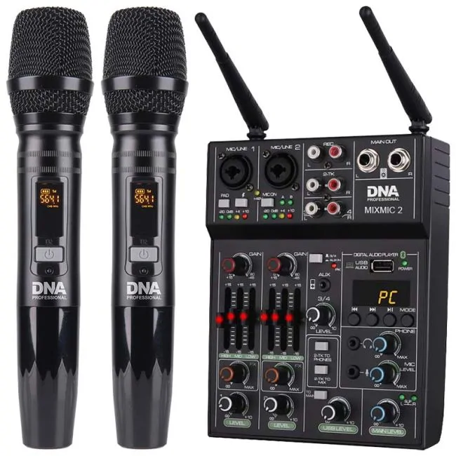 DNA DNA MIXMIC 2 mikser audio USB Bluetooth + mikrofony bezprzewodowe zestaw