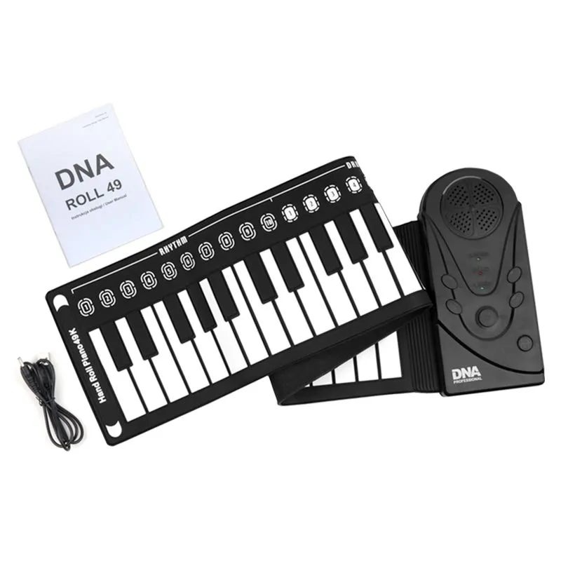 DNA DNA ROLL 49 keyboard zwijany gumowy przenośny klawisze organy - zdjecie 2