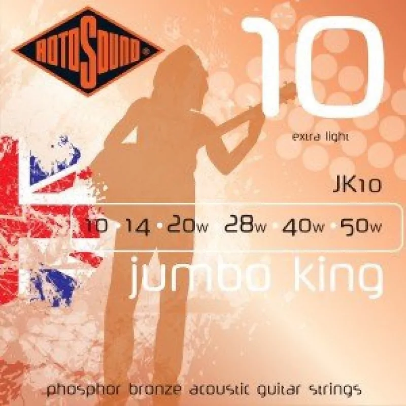 ROTOSOUND Rotosound Jumbo King (phosphor bronze roundwound) JK10