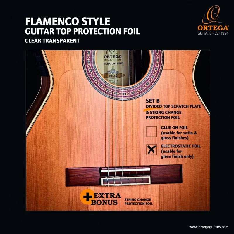 Ortega Ortega OERP-FLAM1 folia ochronna na gitarę