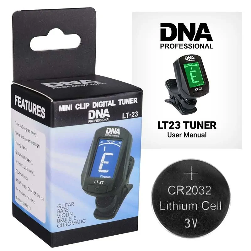 DNA DNA LT23 stroik tuner na klips do gitary basu ukulele - zdjecie 4