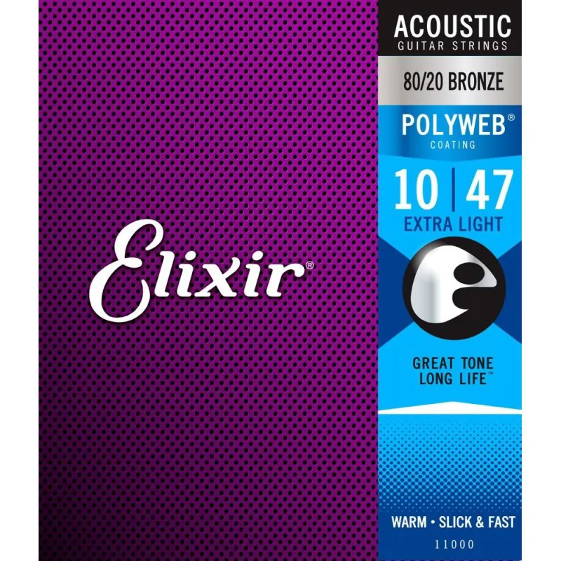 ELIXIR Elixir 11000 10-47 Polyweb bronze struny akustyczne