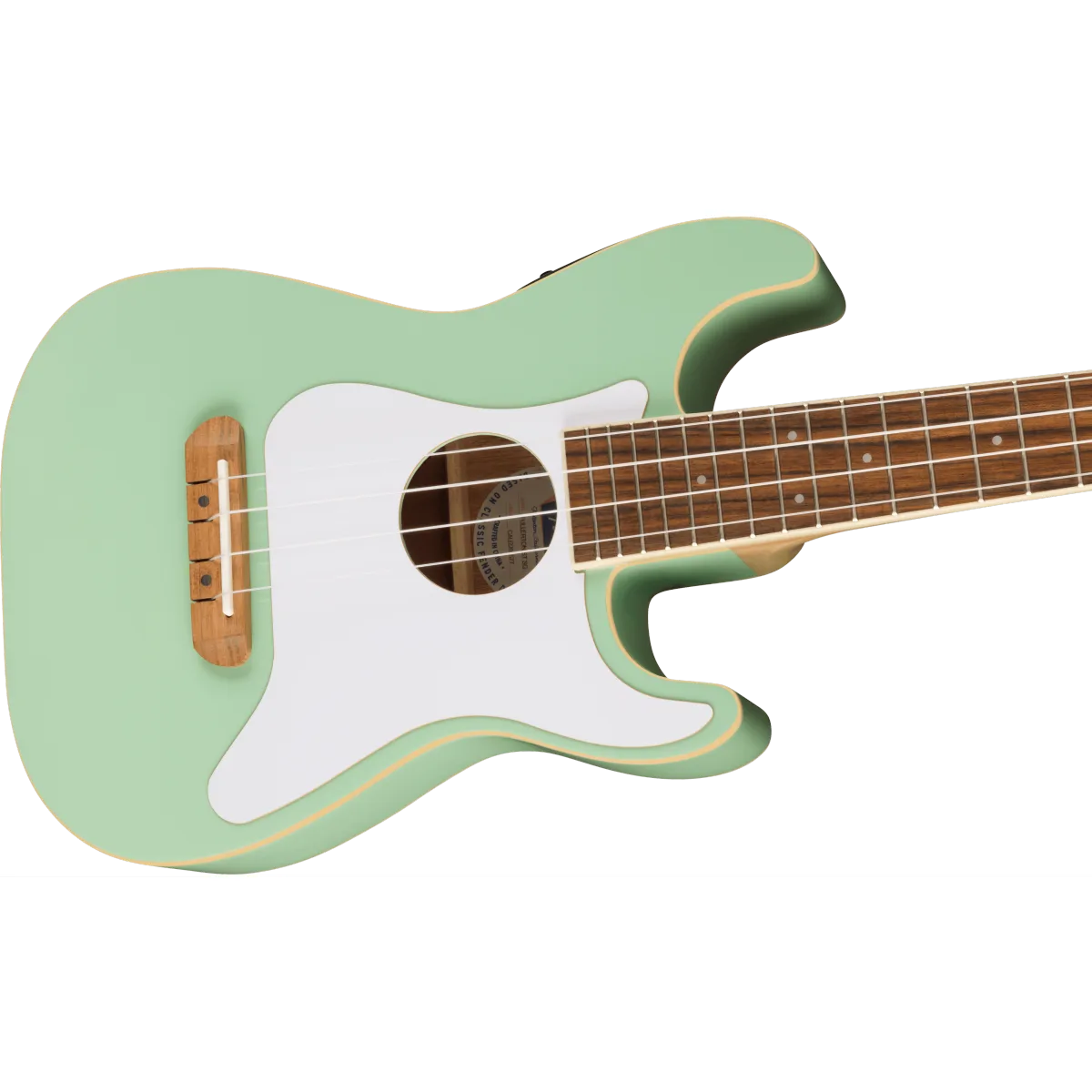 FENDER Fender Fullerton Strat Uke Walnut Fingerboard White Pickguard Surf Green - zdjecie 4