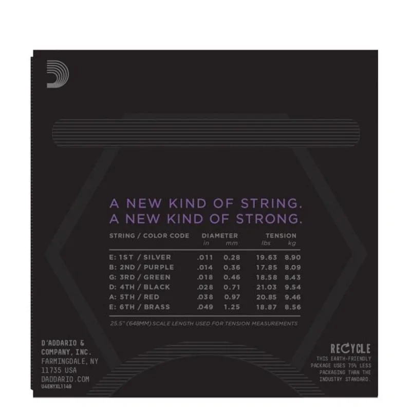 D'ADDARIO D'Addario NYXL1149 struny elektryczne - zdjecie 2