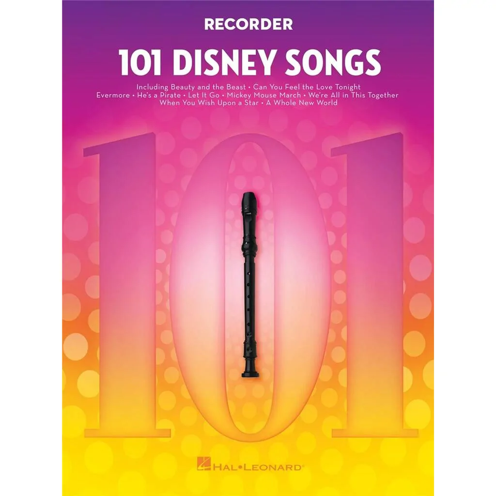 Hal Leonard 101 Disney Songs for Recorder