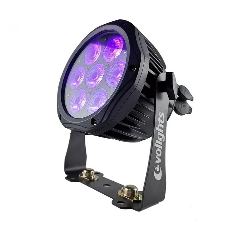 EVOLIGHTS EVOLIGHTS GLACIER 7 LED PAR 7x10W RGBWA-UV IP65 oświetlenie sceniczne zewnętrzne - zdjecie 8