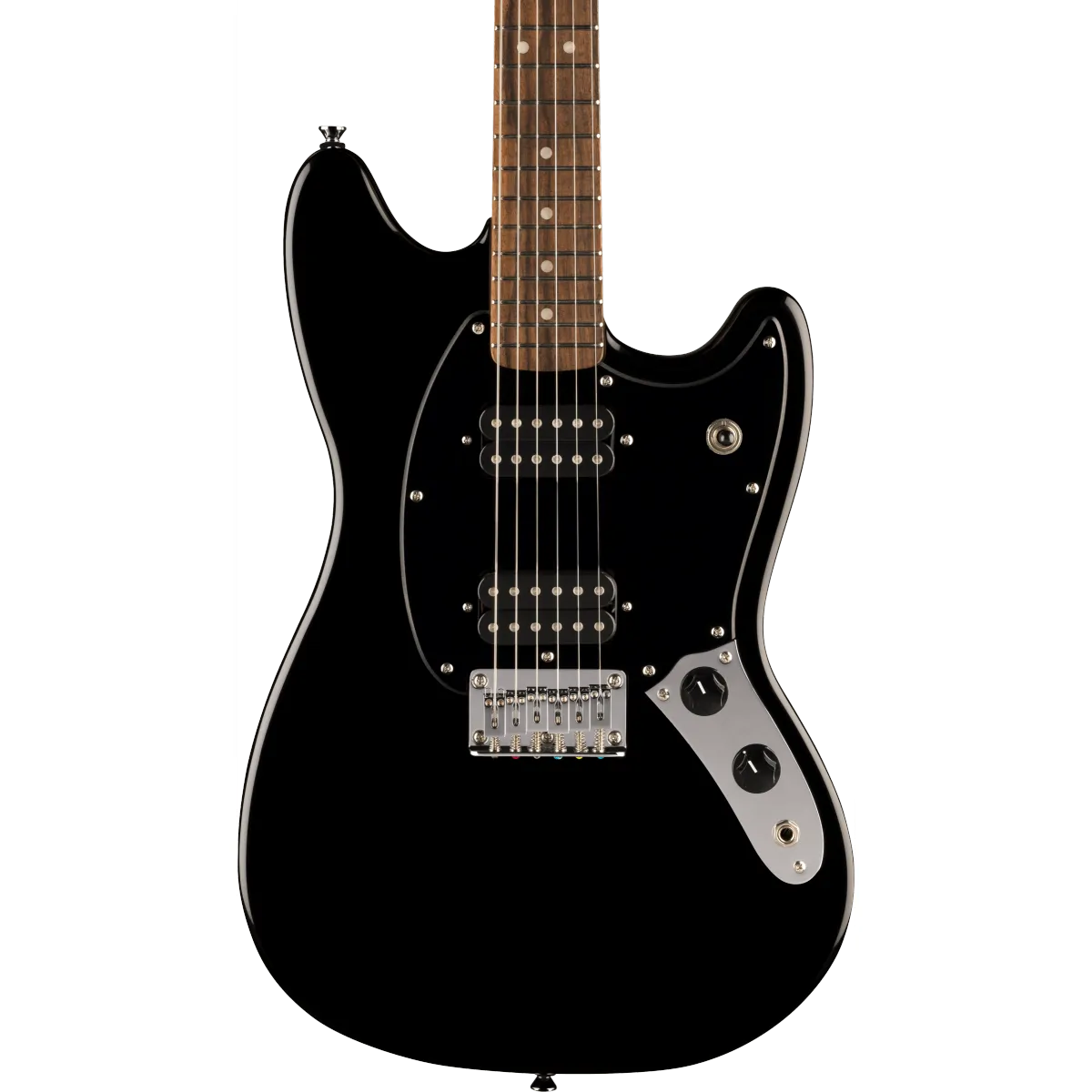 Squier Squier Sonic Mustang HH Laurel Fingerboard Black Pickguard Black - zdjecie 3