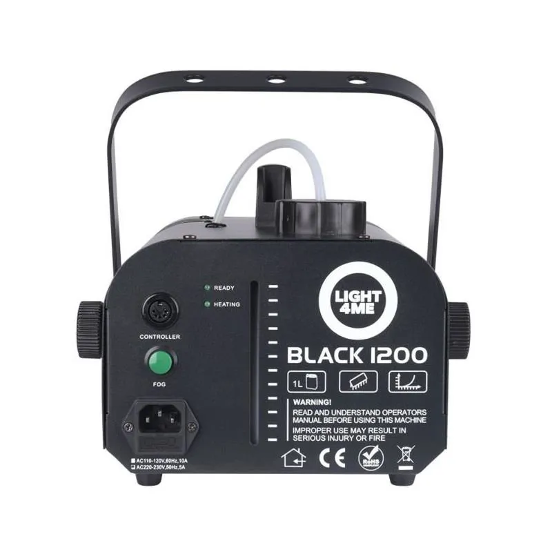 LIGHT4ME LIGHT4ME BLACK 1200 wytwornica dymu mgły - zdjecie 6