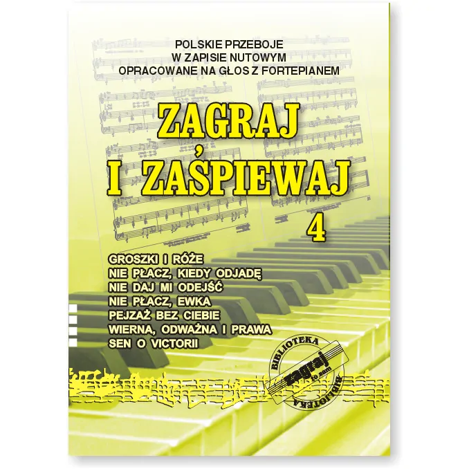Studio Bis Studio Bis Zagraj i zaśpiewaj 4 Polskie przeboje w zapisie nutowym opracowane na głos z fortepianem