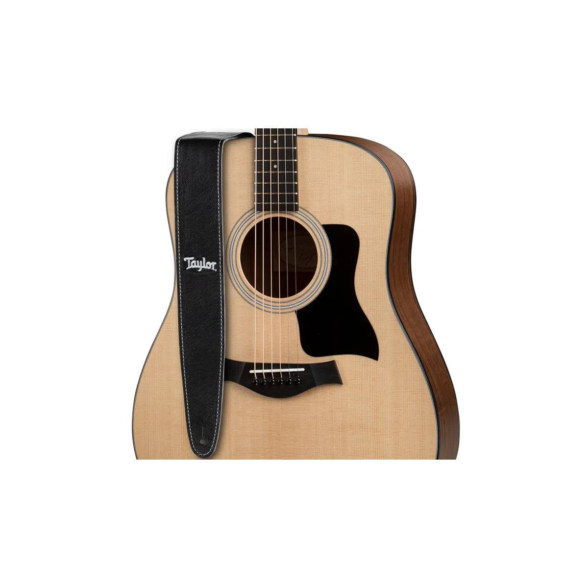 Taylor Guitars Taylor Black Leather Suede Black Pas do gitary czarny - zdjecie 2