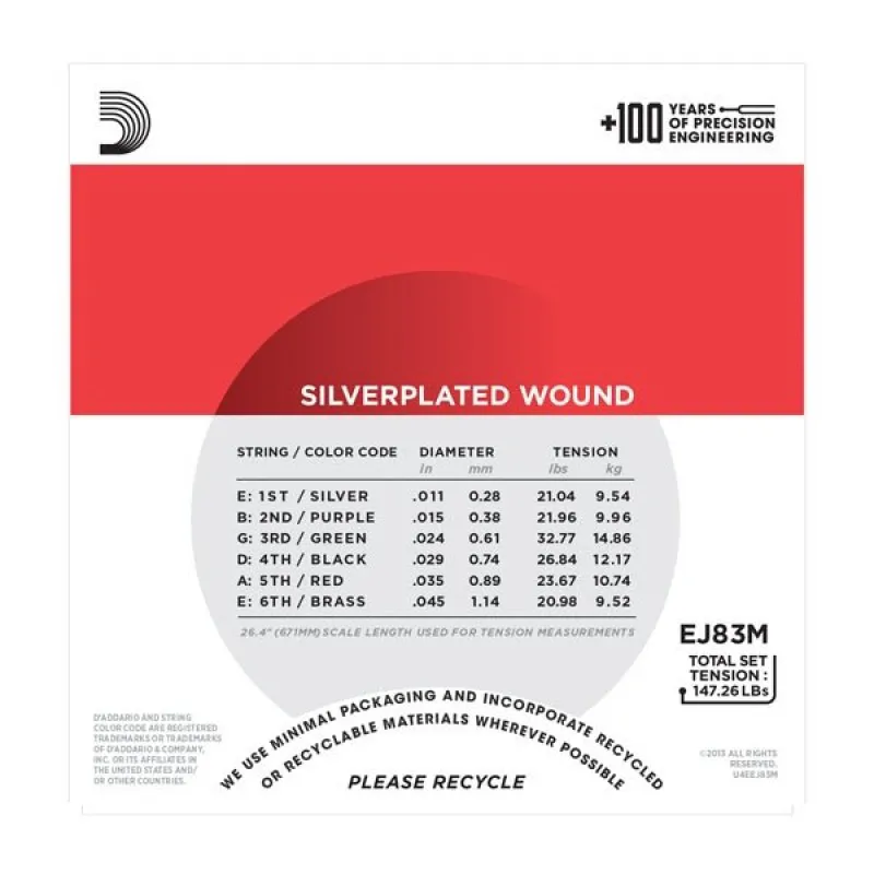 D'ADDARIO D'Addario EJ83M - Gypsy Jazz 11-45 - zdjecie 2