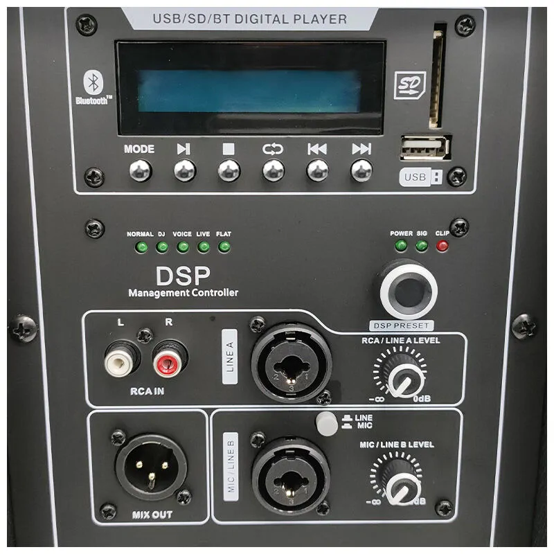 DNA DNA SPX15 DSP kolumna głośnikowa aktywna 15" Bluetooth USB SD MP3 - zdjecie 6