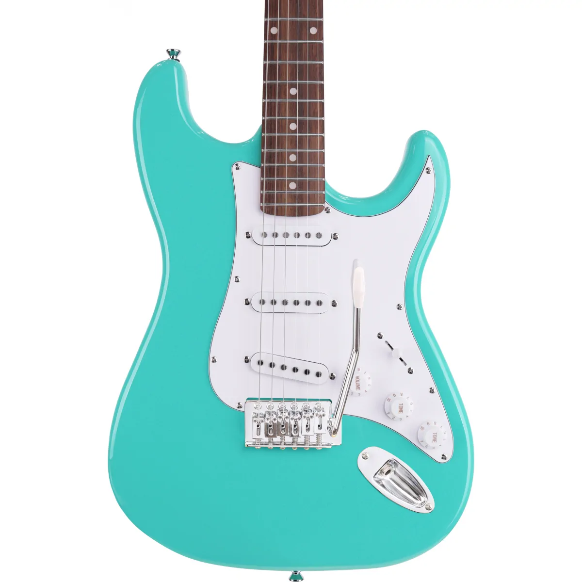 Arrow Arrow Tonecaster ST 111 Seafoam Rosewood/White gitara elektryczna - zdjecie 5