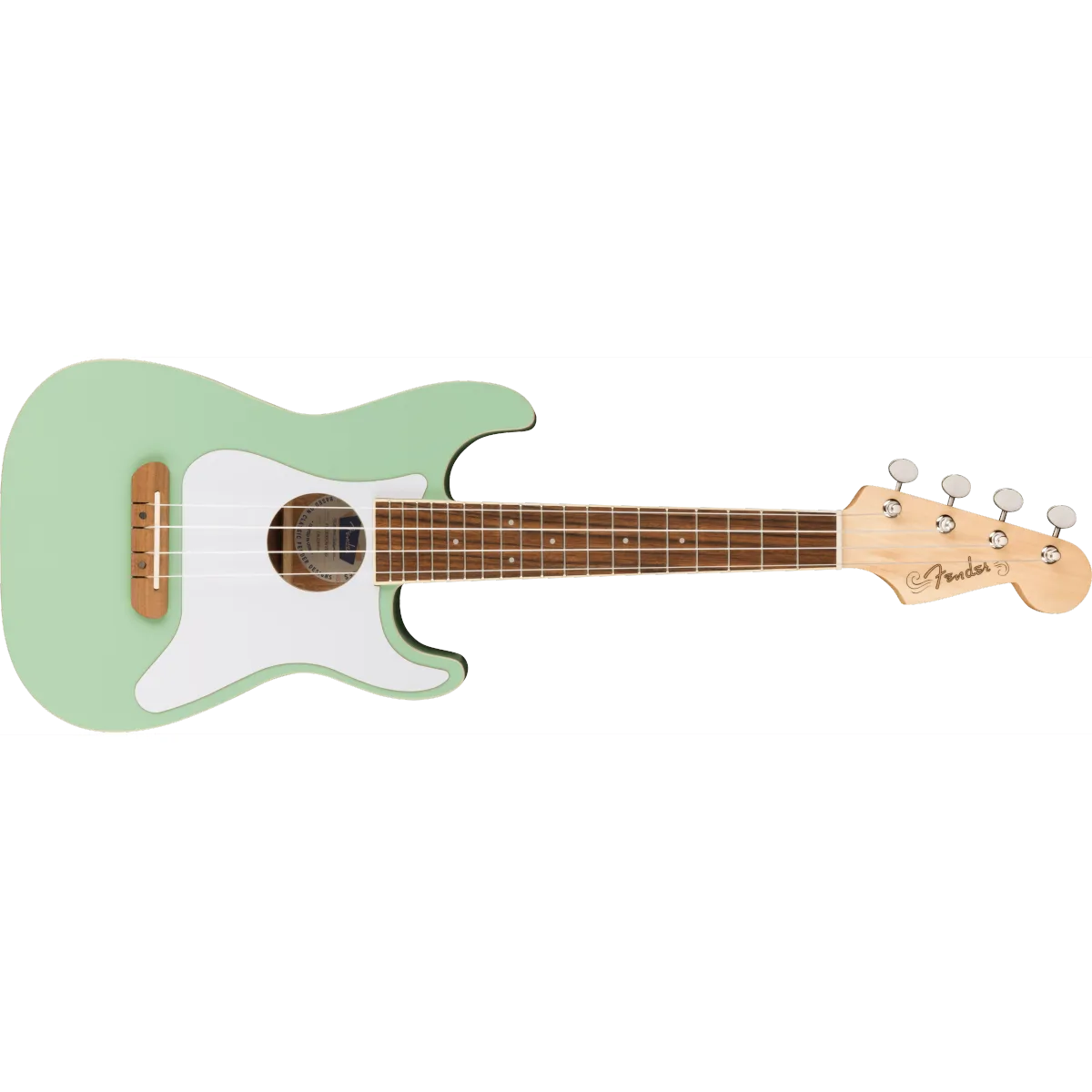 FENDER Fender Fullerton Strat Uke Walnut Fingerboard White Pickguard Surf Green
