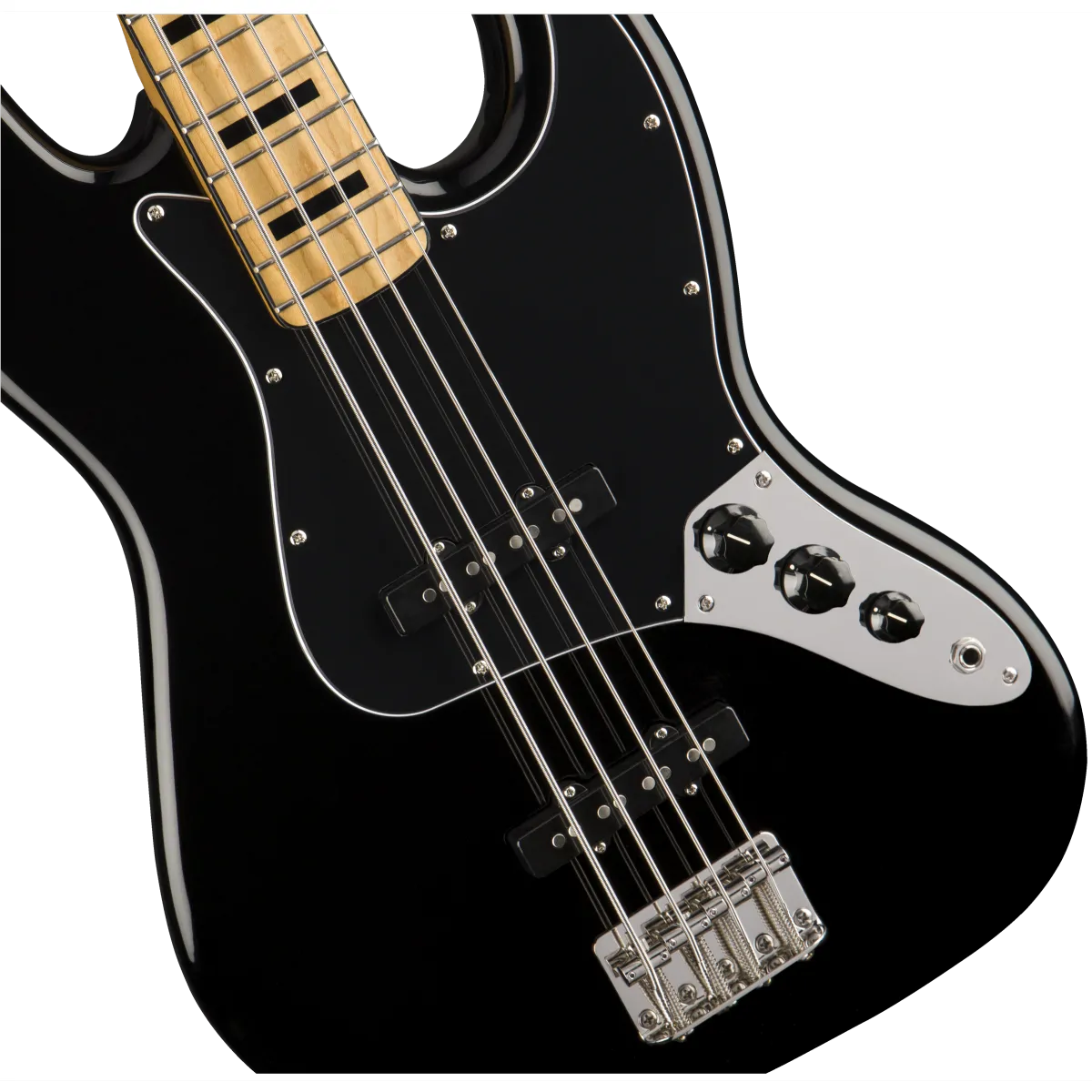 Squier Squier Classic Vibe '70s Jazz Bass Maple Fingerboard Black - zdjecie 3
