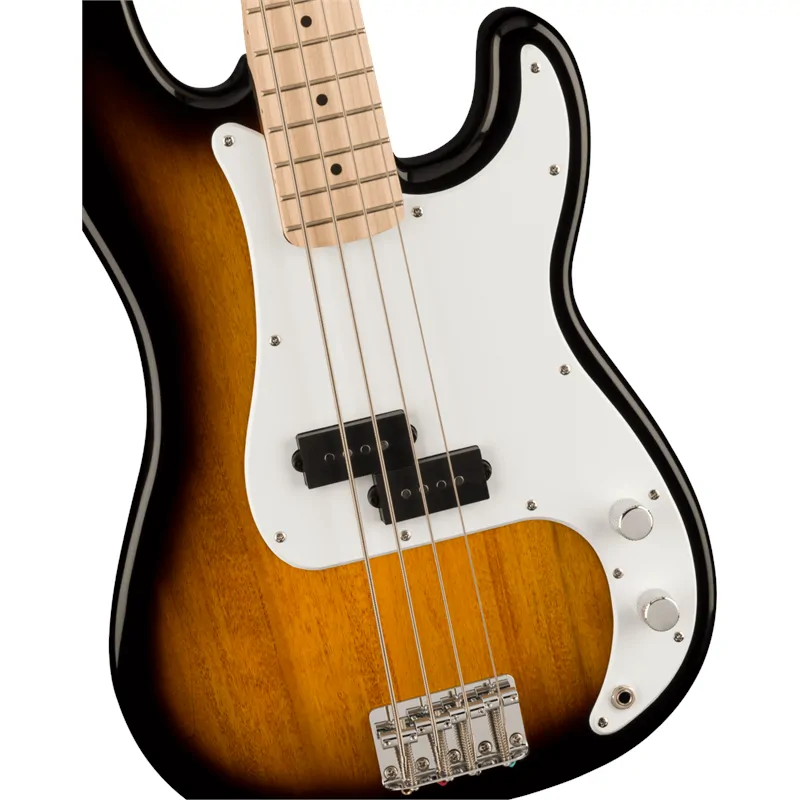 Squier Squier Sonic Precision Bass Maple Fingerboard White Pickguard 2-Color Sunburst - zdjecie 3