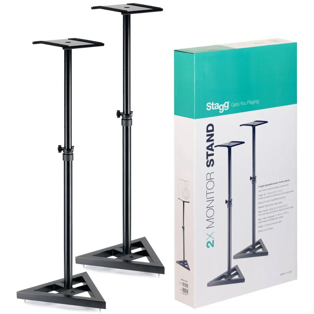 STAGG Stagg SMOS-10 SET - zestaw stalowych statywów pod monitory studyjne