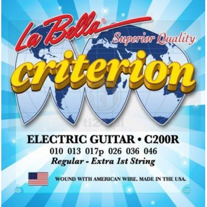 LA BELLA La Bella C200R Criterion struny do gitary elektrycznej 10-46