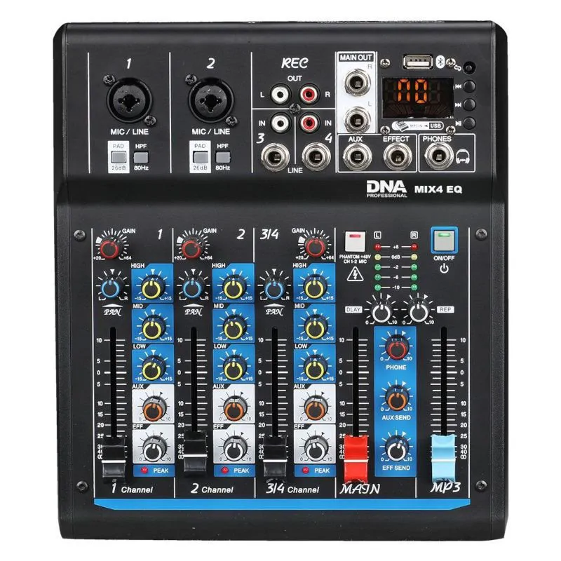 DNA DNA MIX 4 EQ mikser audio USB MP3 Bluetooth analogowy 4 kanały