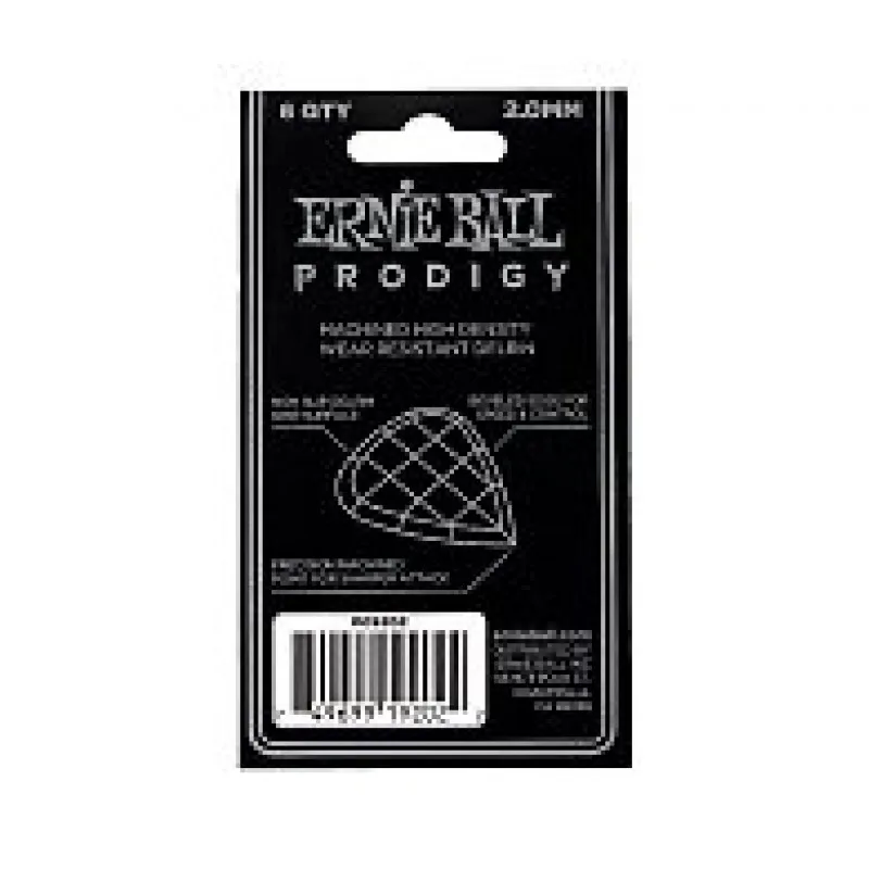 Ernie Ball Ernie Ball 9202 kostki gitary zestaw 6 szt Prodigy 2,0mm - zdjecie 3