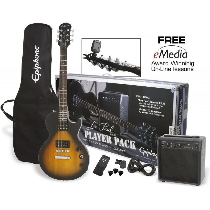 EPIPHONE Epiphone Les Paul Special II VS Player Pack Vintage Sunburst zestaw gitarowy