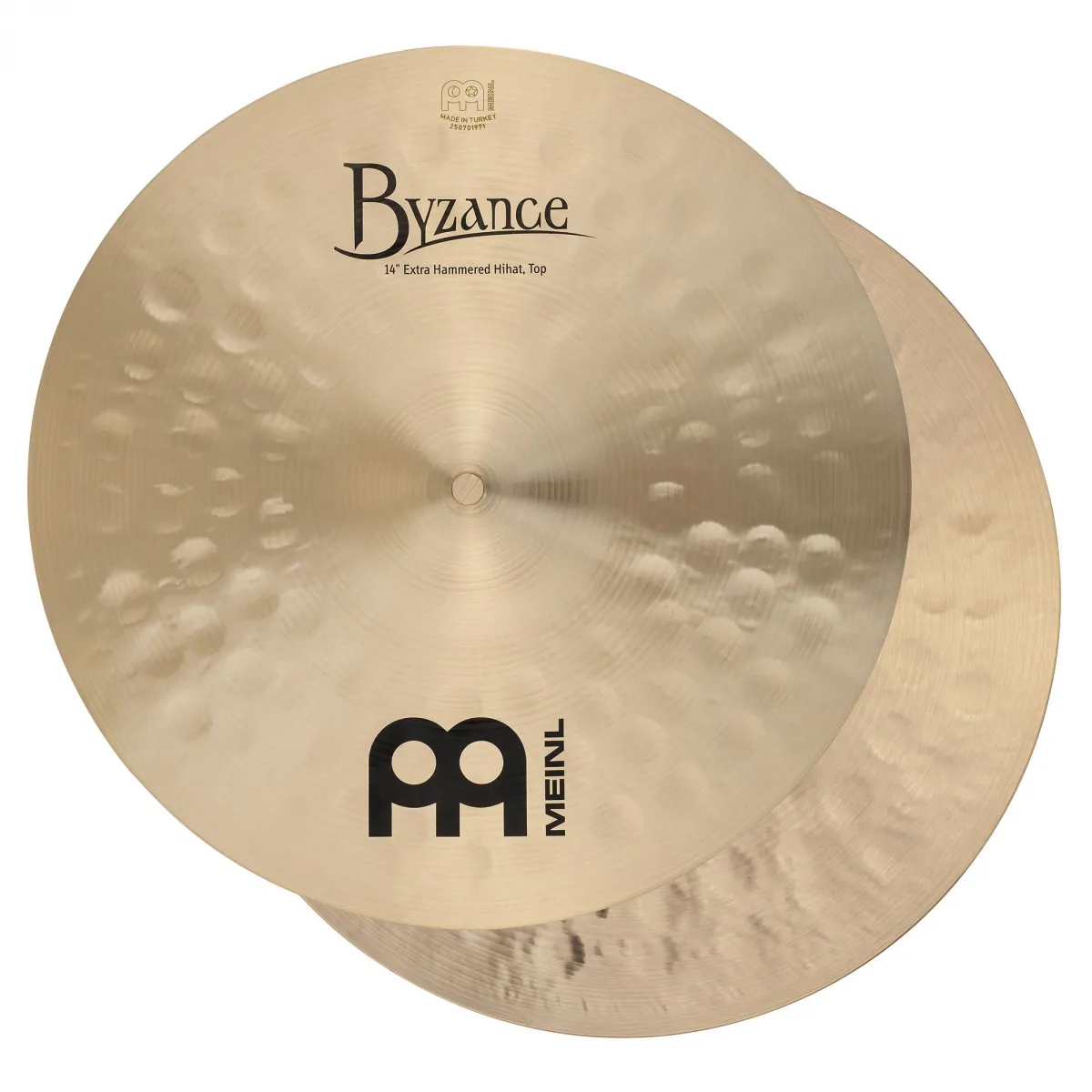 MEINL MEINL Cymbals Byzance Traditional Extra Hammered Hihat - 14" B14EHH