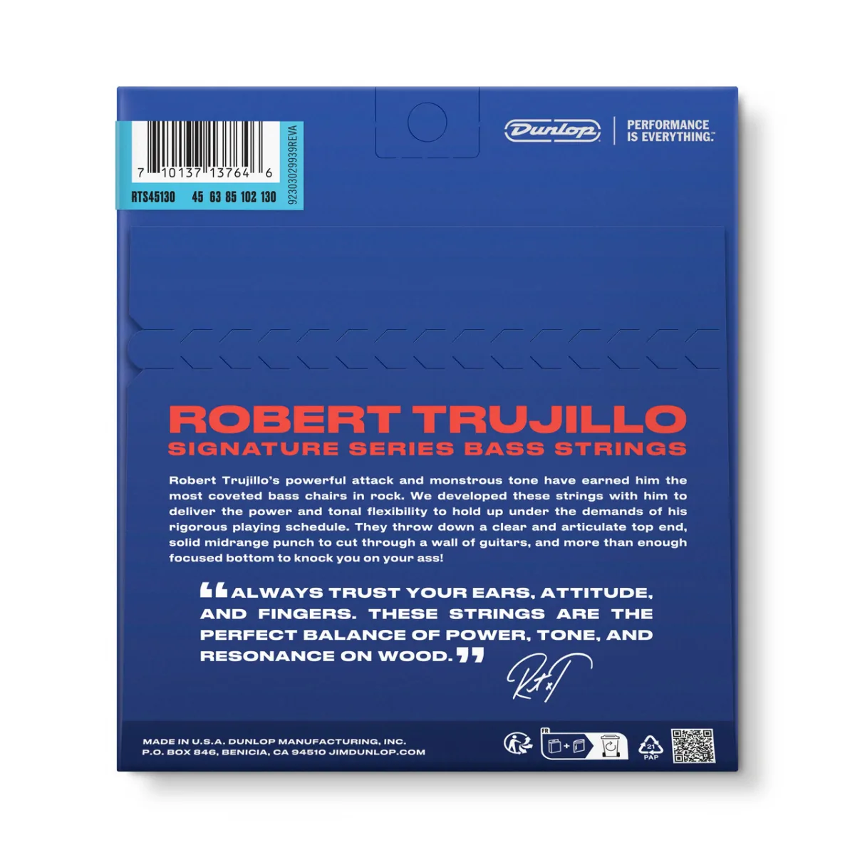 DUNLOP Dunlop Robert Trujillo 45-130 Stainless Steel - zdjecie 2