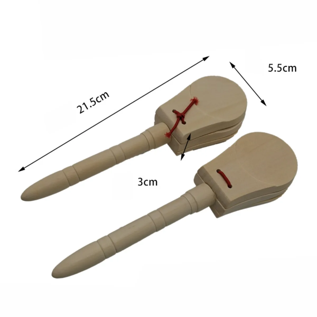 KERA AUdIO Kera Audio G8 kastaniet drewniany na rączce - zdjecie 2