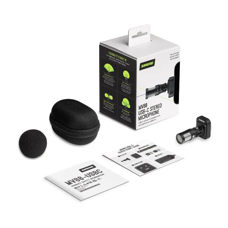 SHURE Shure MV88-USBC - Stereofoniczny mikrofon ze złączem USB-C - zdjecie 3