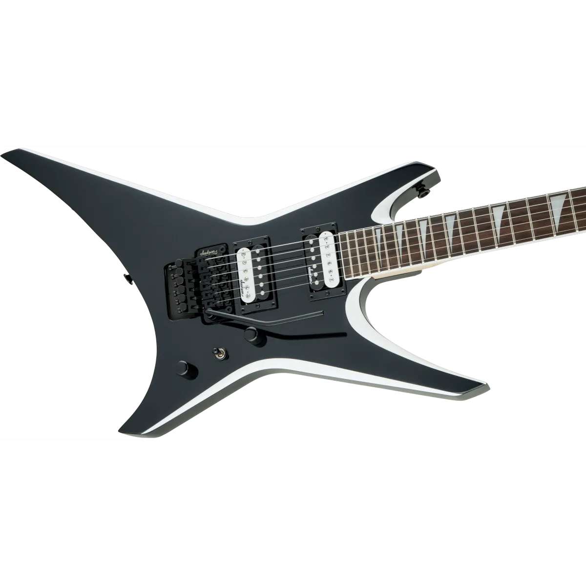 Jackson Jackson JS Series Warrior JS32 Amaranth Fingerboard Black with White Bevels - zdjecie 3