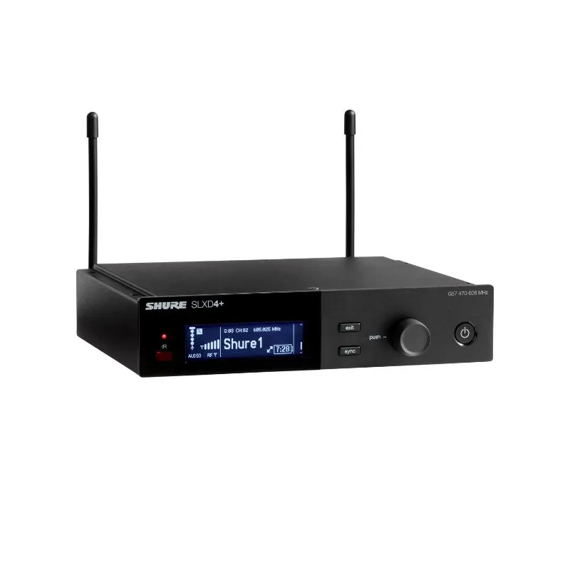 SHURE Shure SLXD4+E=-G65 - Odbiornik pojedynczy cyfrowy (470-606 MHz) - zdjecie 4