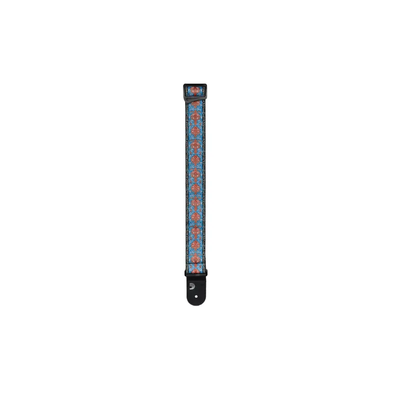 D'ADDARIO D'Addario 50RW05 Eco-Comfort Woven Guitar Strap Blue & Orange - zdjecie 3